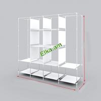 Шкаф тканевый складной для хранения одежды (170x45x170см)