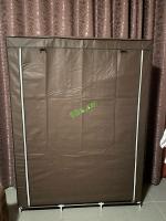 Шкаф тканевый складной для хранения одежды (130x45x175см)